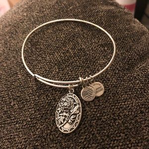 Alex and Ani MOM Charm Bangle Silver